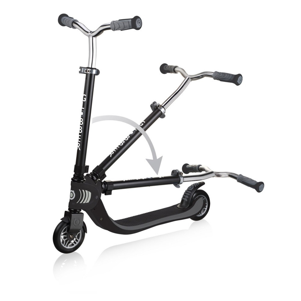 Самокат серії FLOW FOLDABLE 125 GLOBBER 473-120 чорно-сірий, до 100 кг 2 колеса