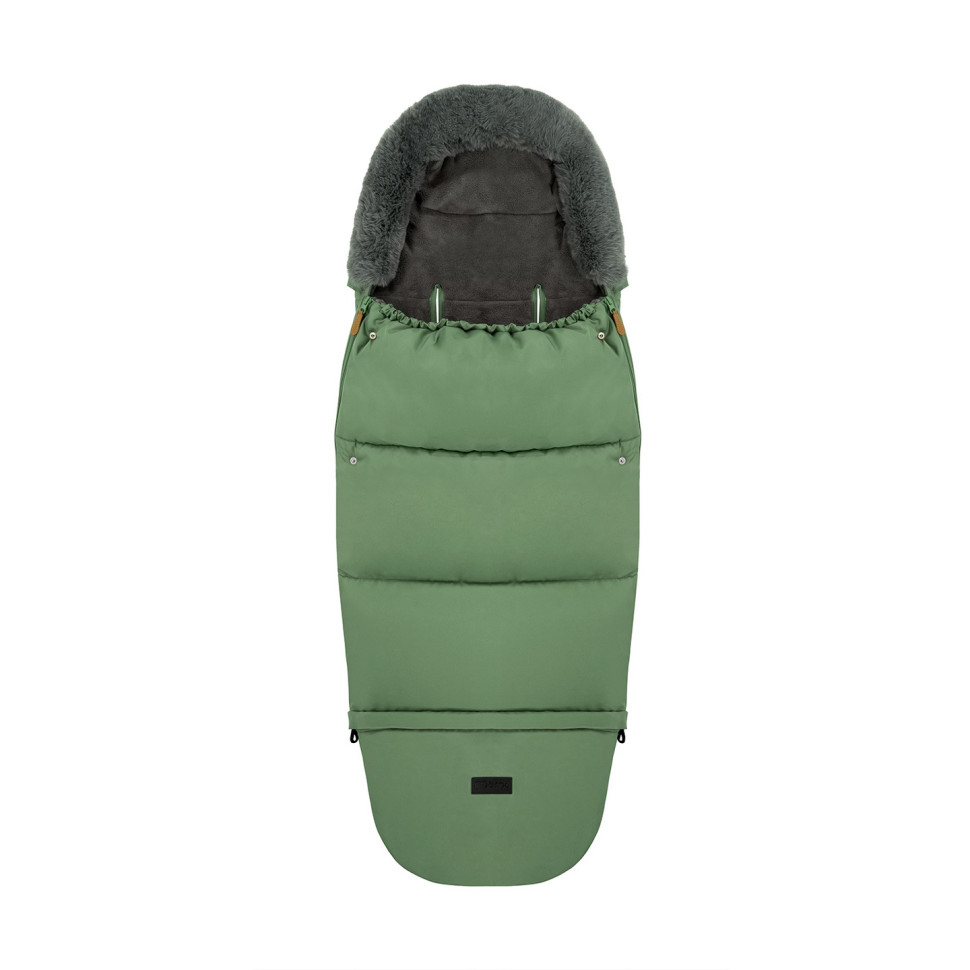 Зимовий конверт у коляску Sleeping bag 2 в 1 MoMi AKCE00051 green, з сумкою