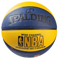 М'яч баскетбольний NBA Spalding NE-BAS-1500 № 7 синьо-жовтий