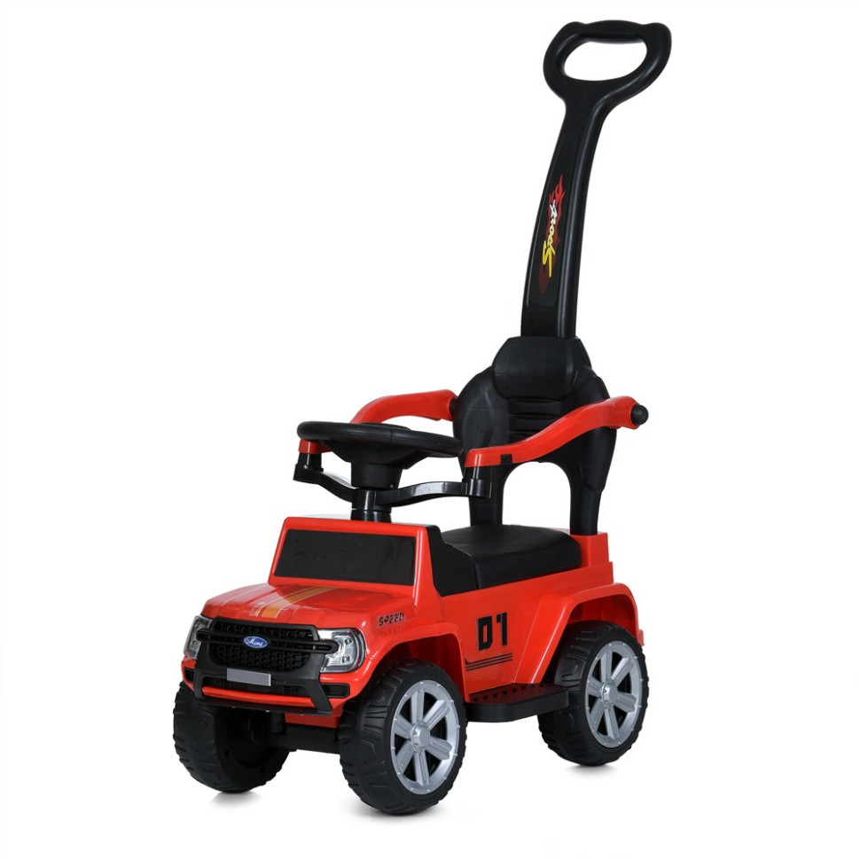 Дитяча каталка-толокар 2 в 1 Bambi Racer M 5804EL-3 з батьківською ручкою