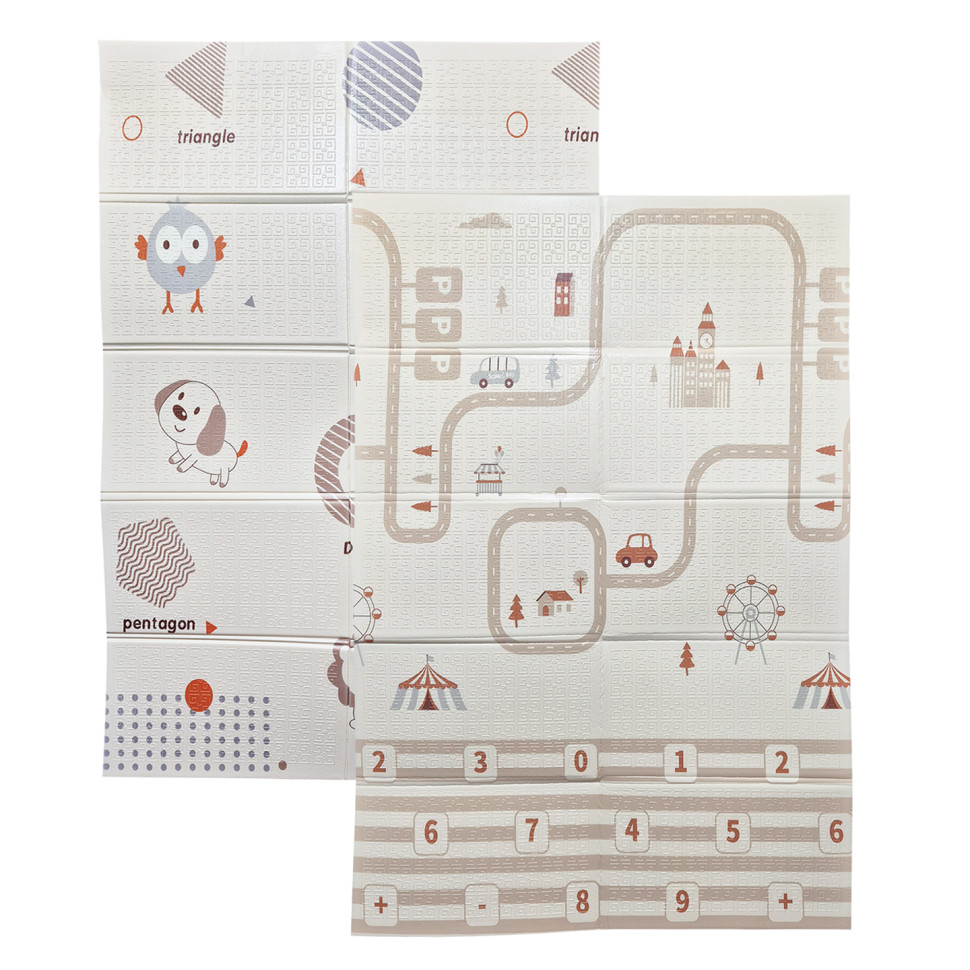 Дитячий Термокилимок двосторонній складний Bambi MR 1570-1-1 XPE, 120-180 см, товщина 8 мм