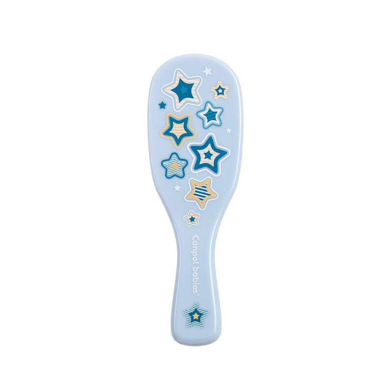 Щетка и расческа для волос Newborn Baby Canpol babies 7/406_blu мягкая натуральная щетина