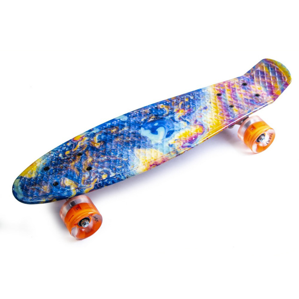 Скейт Penny Board «Acid» Bambi 1372535086 колеса зі світлом 80 кг