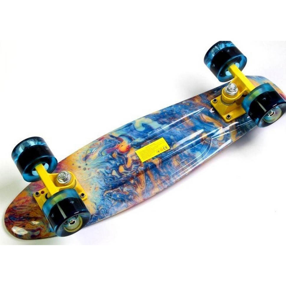 Скейт Penny Board «Acid» Bambi 1372535086 колеса зі світлом 80 кг