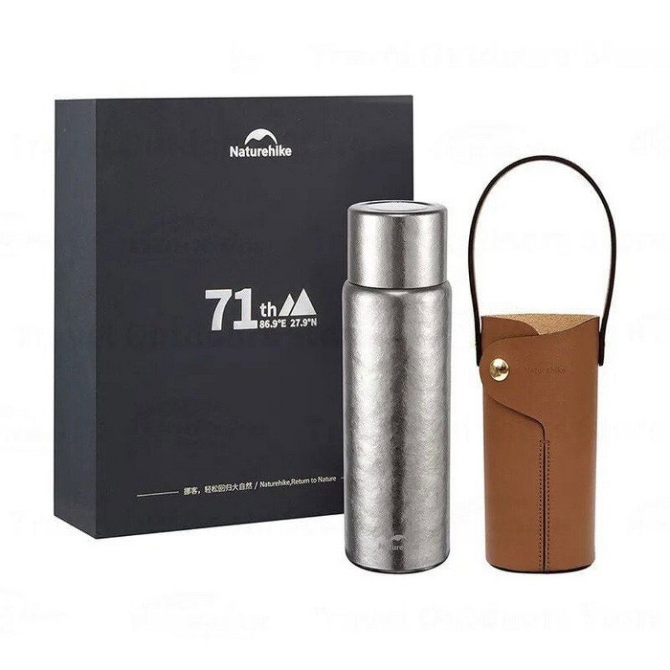 Термос титановий з чохлом CNK230CF012 Naturehike 6976507661225, 0,600 мл