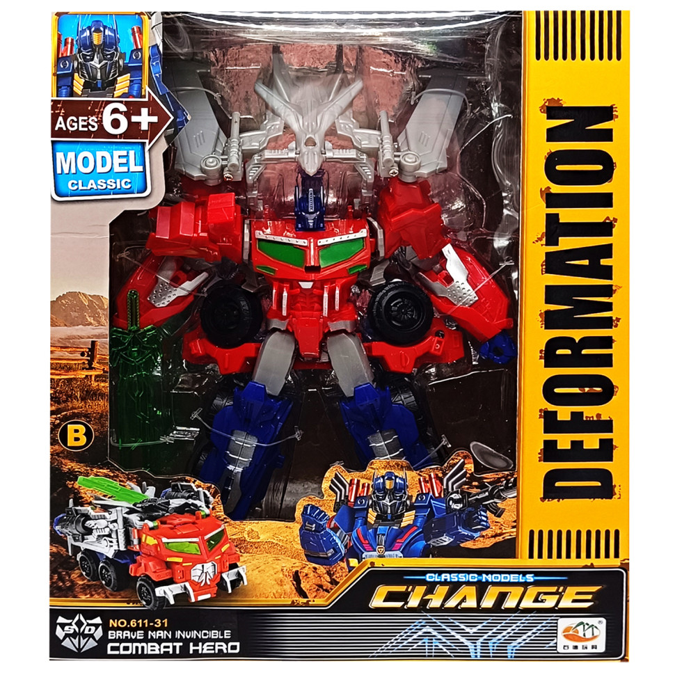 Детский Трансформер-машинка Optimus Prime Bambi 611-31(Red) 