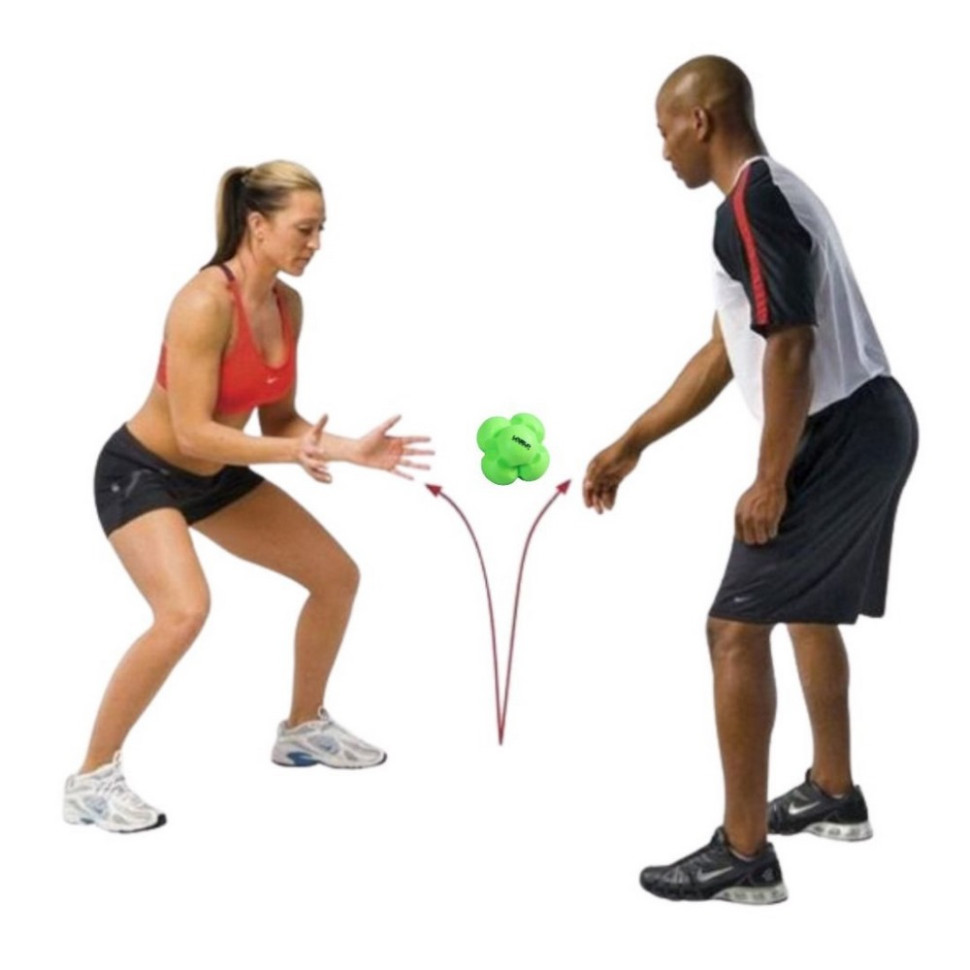 М'яч для тренування реакції REACTION BALL LiveUp LS3005-g зелений