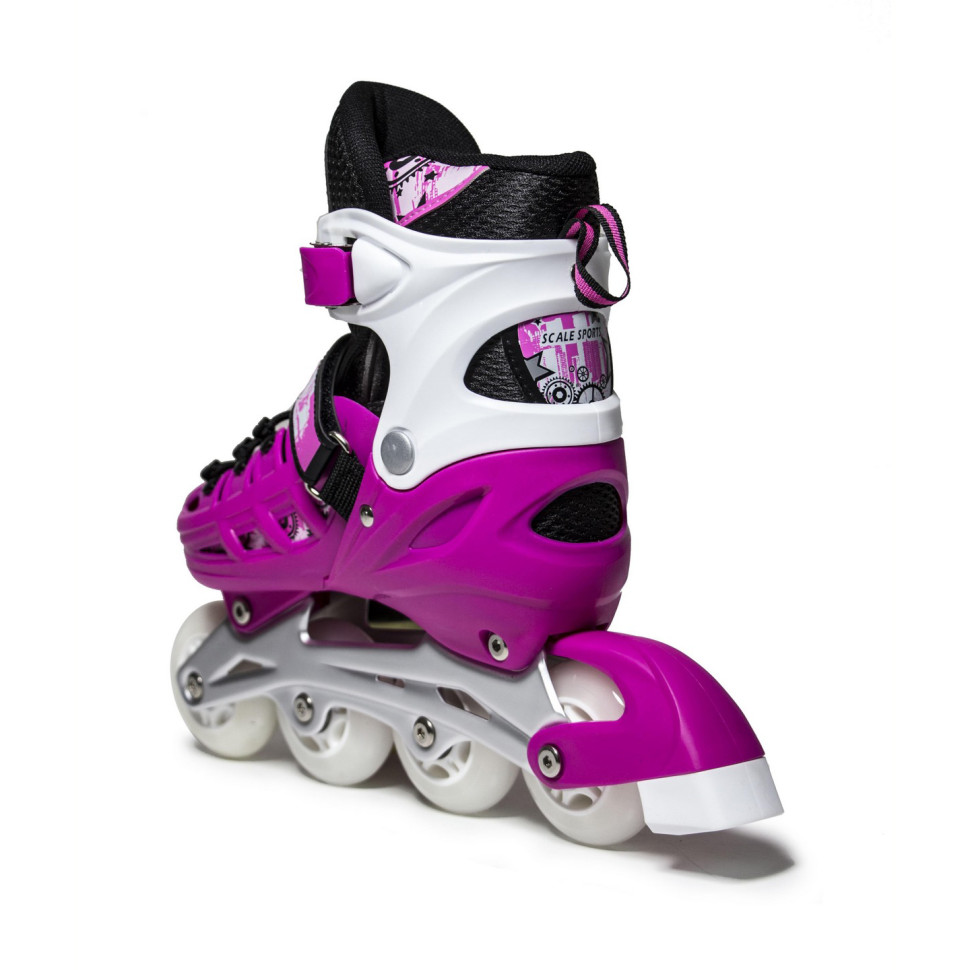 Детские раздвижные ролики LF 905 Scale Sports 1516215648 Pink, размер 29-33