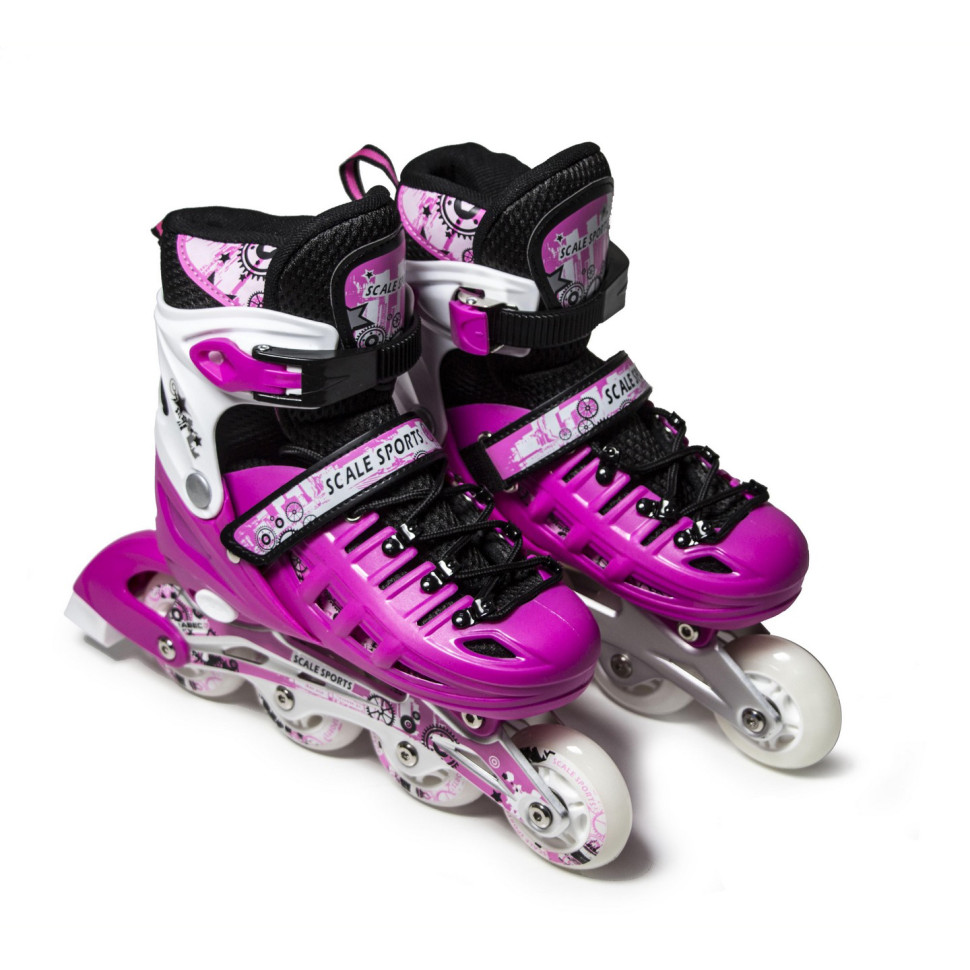 Детские раздвижные ролики LF 905 Scale Sports 1516215648 Pink, размер 29-33