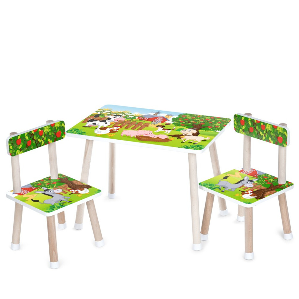 Дитячий столик Bambi M 501-16 стільниця 60 х 40 см, 2 стільчики