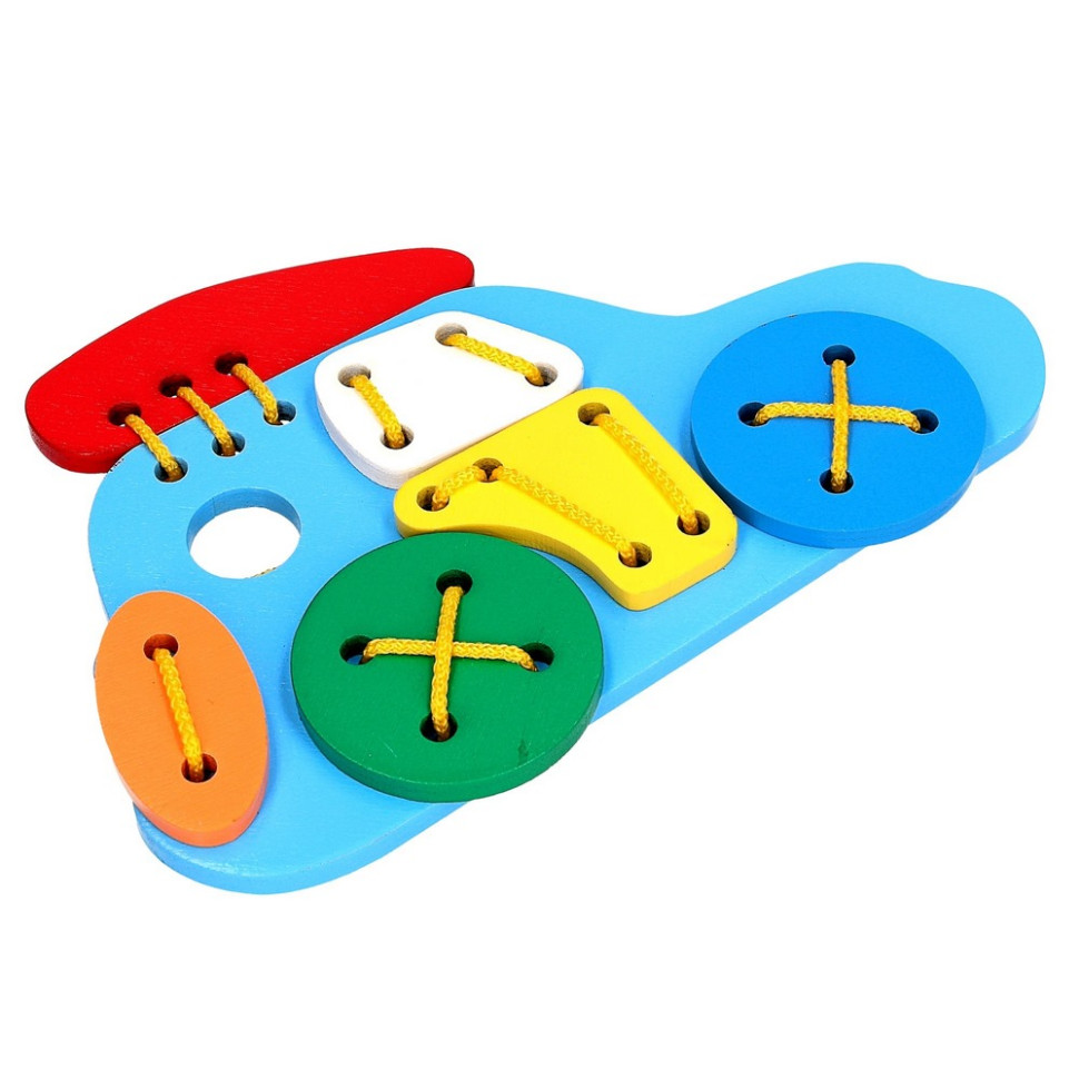 Дитяча дерев'яна шнурівка 