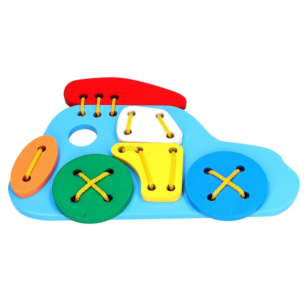 Дитяча дерев'яна шнурівка 