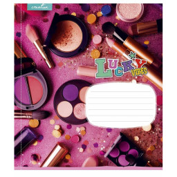 Тетрадь ученическая "Lucku Vibes" Школярик 024-3360K-1 в клетку, 24 листов