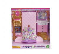 Мебель для кукол 938 Розовая спальня