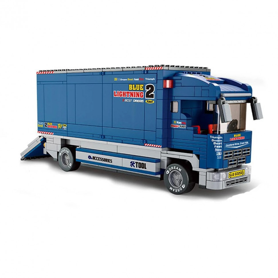 Конструктор автомобіля Bambi M38-B0357 Автоформула, транспорт, фігурки, 641 дет,