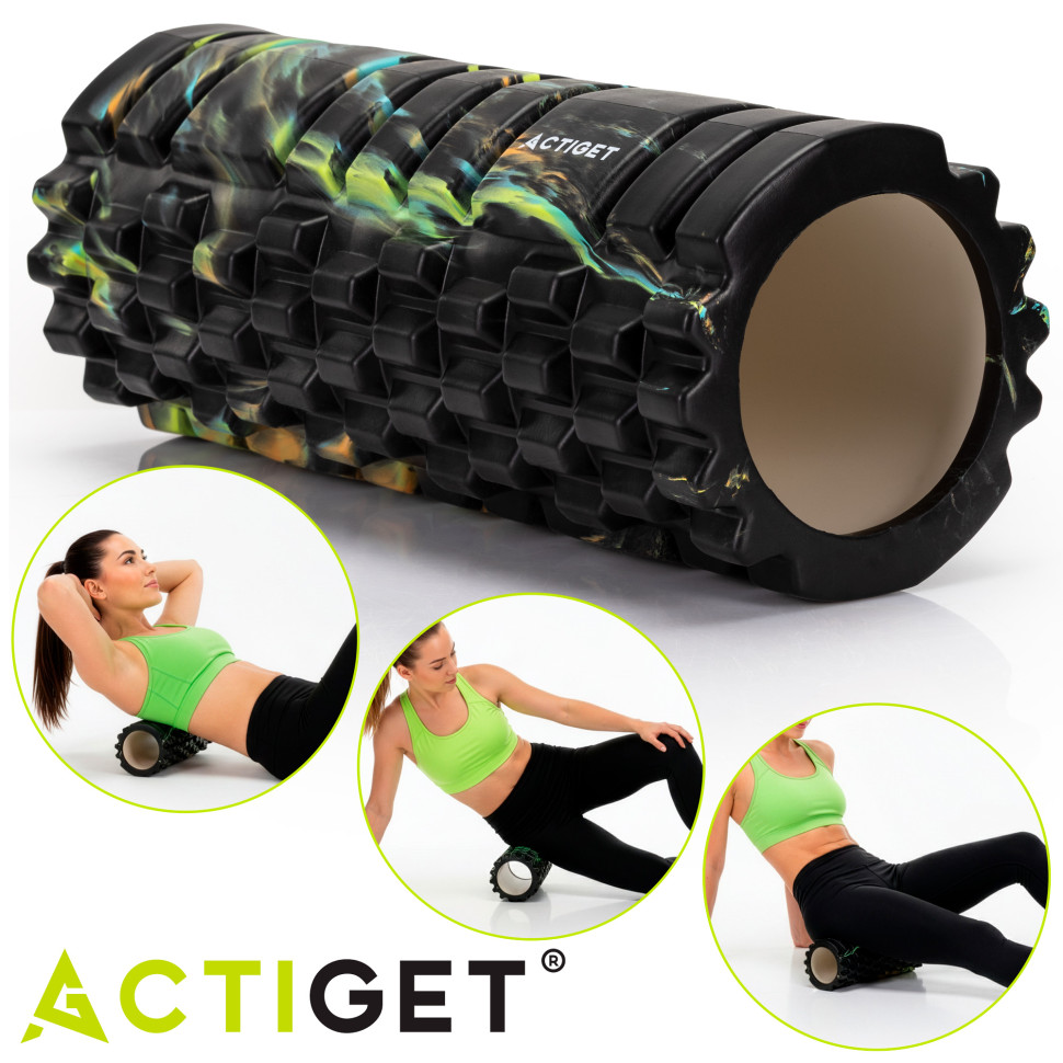 Масажний ролик Actiget ACT0033 EVA, Mix 33x13,5 см