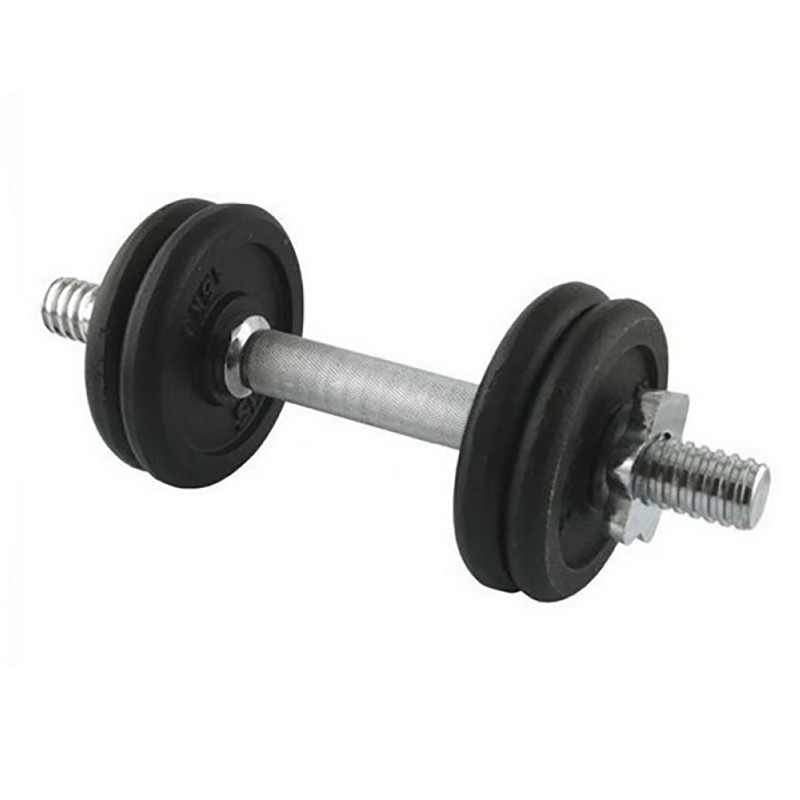 Гантель шестигранная SG01 HMS 17-59-123, 7 кг, черная