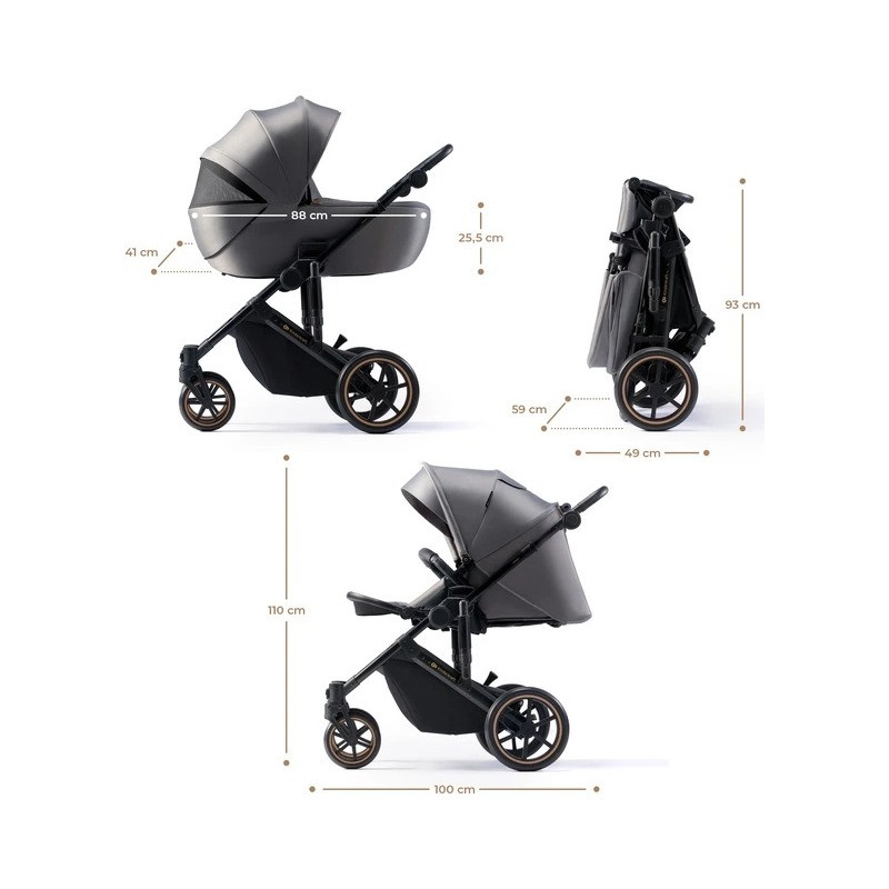 Универсальная коляска 2 в 1 Prime 2 Kinderkraft KSPRIM02GRY2000 Shadow Grey