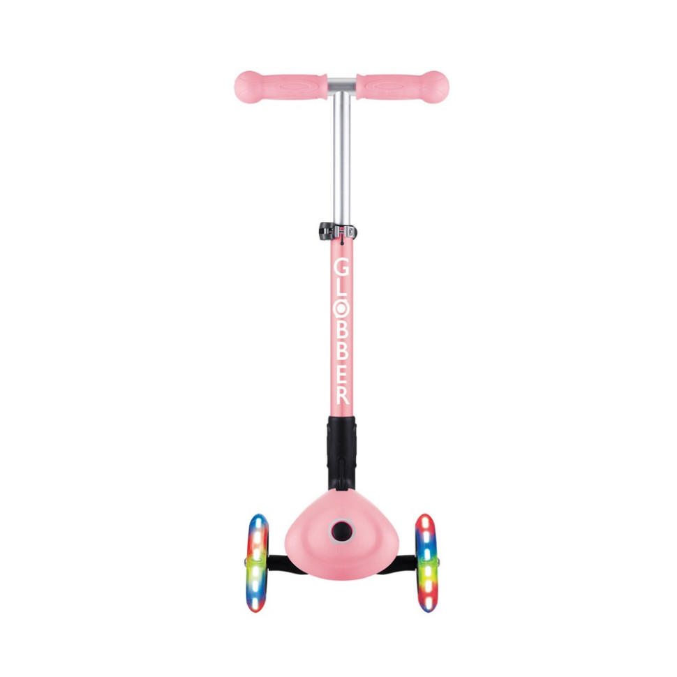 Самокат серии JUNIOR FOLDABLE FANTASY LIGHTS GLOBBER 433-210 розовый, до 50 кг 3 колеса