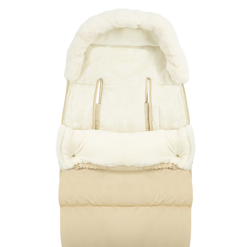Зимовий конверт у коляску Sleeping bag 2 в 1 MoMi AKCE00049 beige, з сумкою