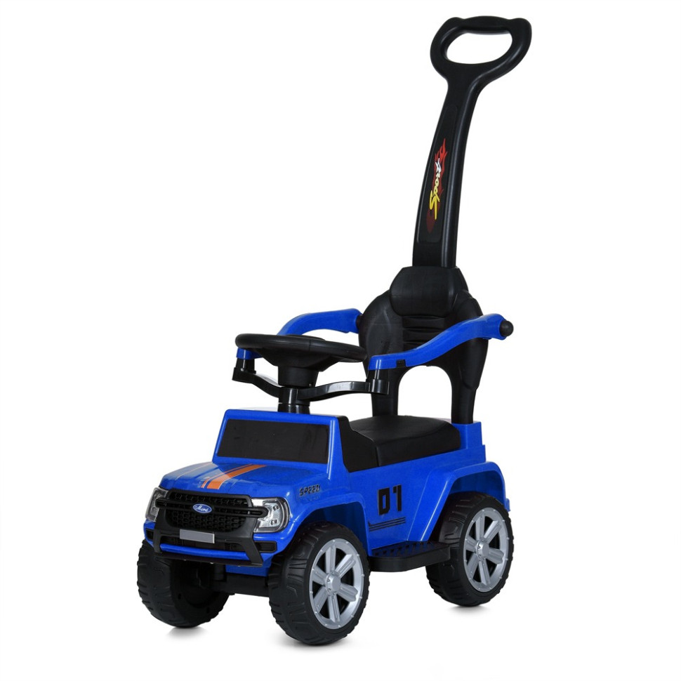 Дитяча каталка-толокар 2 в 1 Bambi Racer M 5804EL-4 з батьківською ручкою