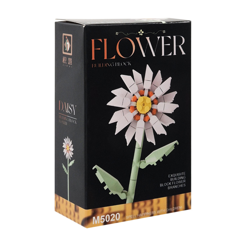 Конструктор дитячий Flower Bambi M5026-20 елементи для створення стебла та пелюсток
