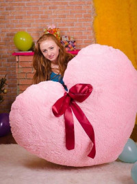 Большое Сердце розовое (подушка) 0151KM