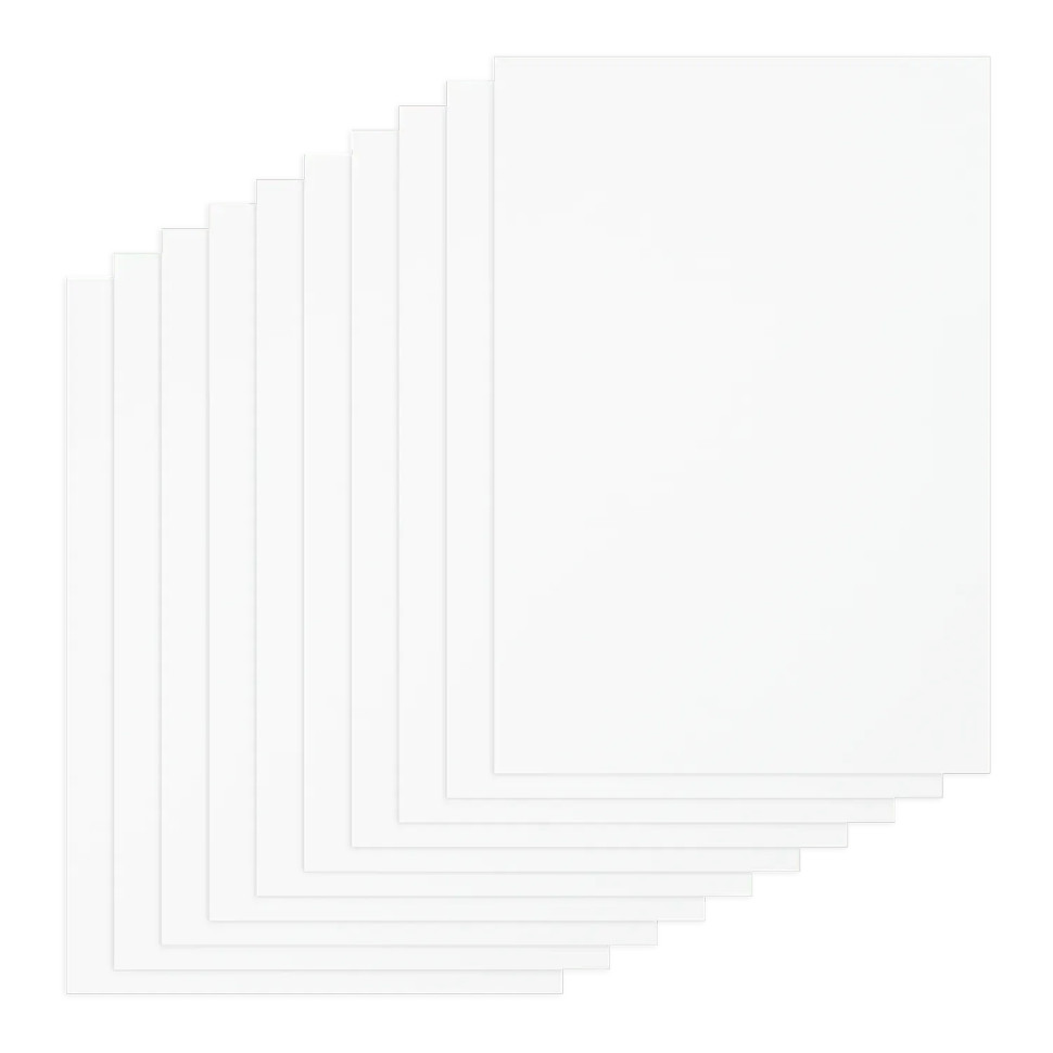 Набор белого двустороннего картона А4 KIDS Line ZiBi ZB.1991, 180 г/м², 10 листов