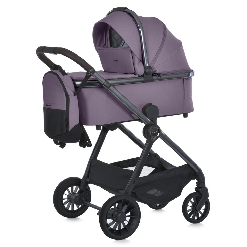 Дитяча універсальна коляска 2 в 1 RIVIERA El Camino ME 1183 Cloud Beige Grape Pink