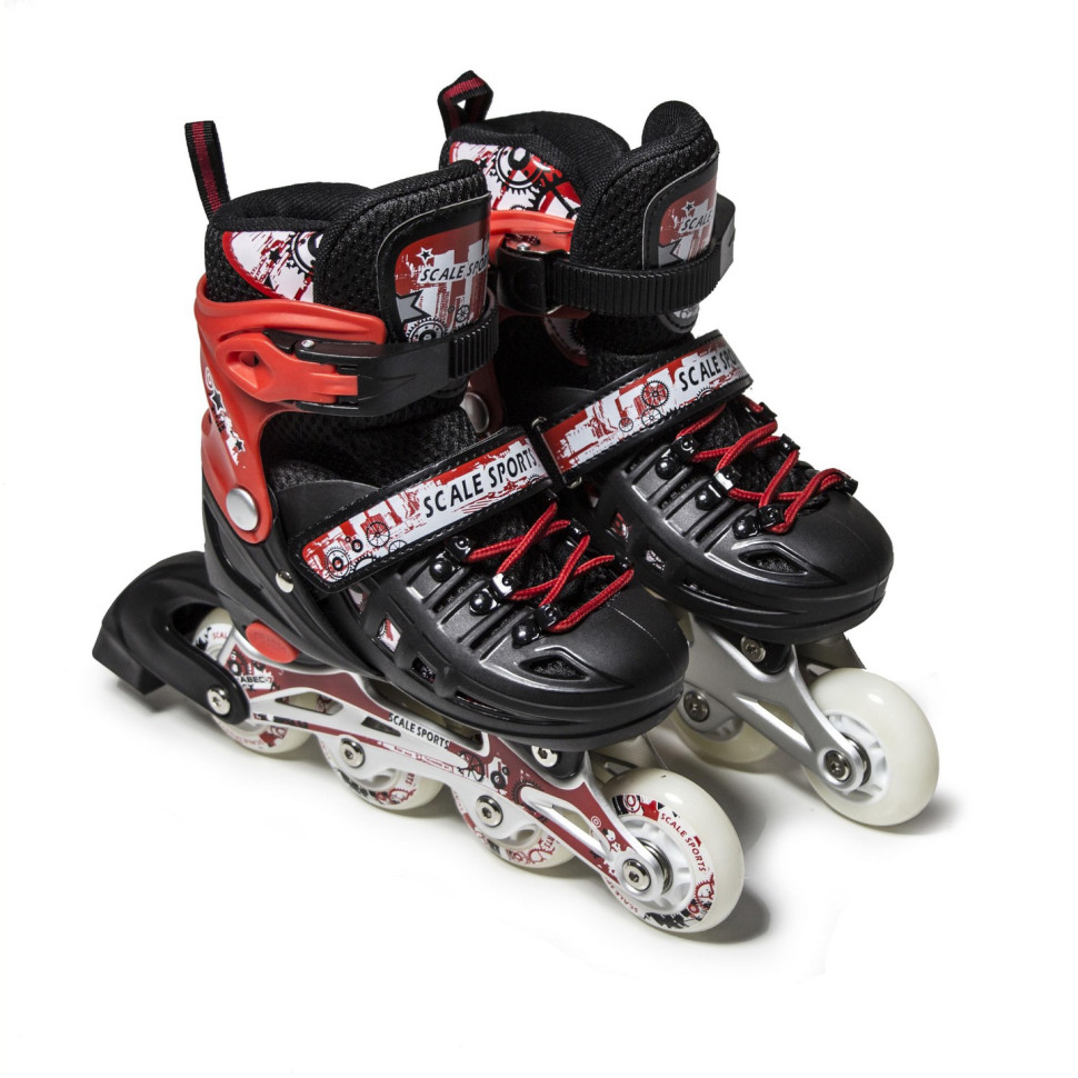 Детские раздвижные ролики LF 905 Scale Sports 1352221228-M, Red, размер 34-37