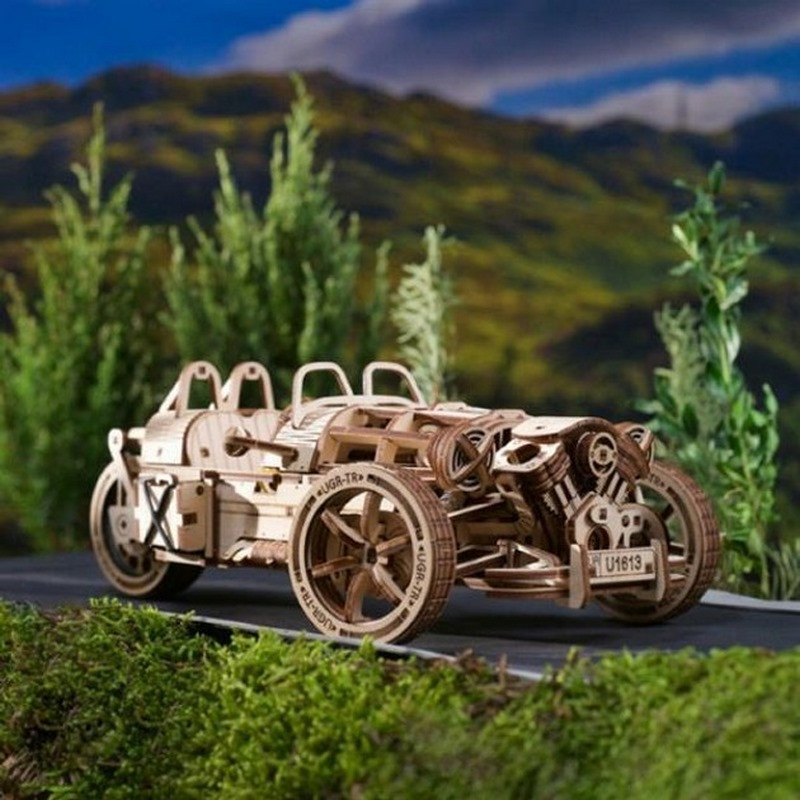 Деревянный механический 3D конструктор Трицикл UGR-S Ugears 70216 457 деталей