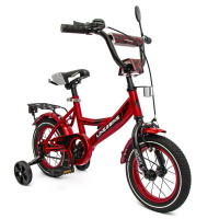 Велосипед детский "Sky" LIKE2BIKE 211203 колёса 12", бордовый, рама сталь, со звонком
