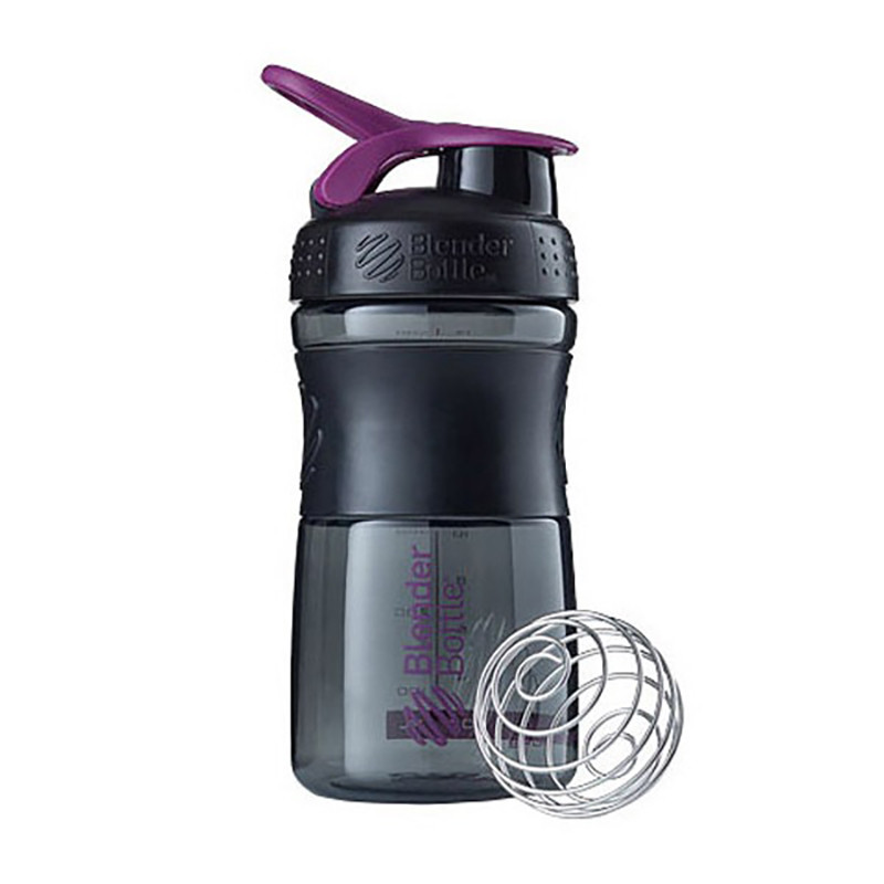 Шейкер спортивний (пляшка) SportMixer Flip BlenderBottle SM 20oz Black/Plum, 590 ml