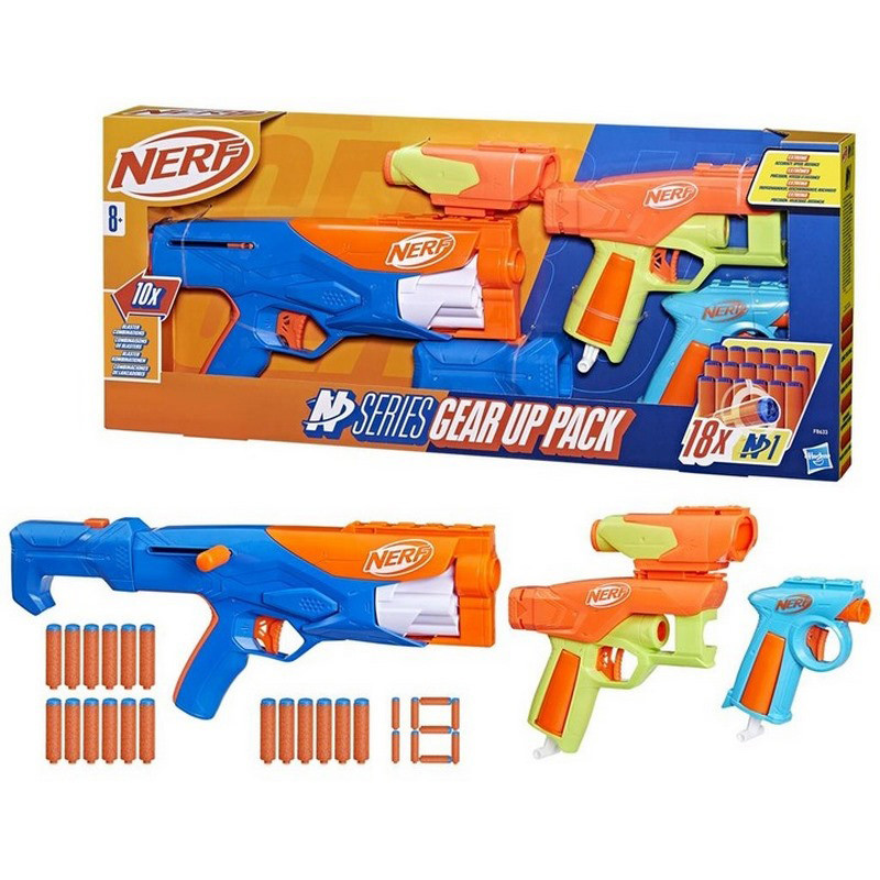 Набір бластерів 3 в 1 Hasbro F8633, 18 стріл, серії 