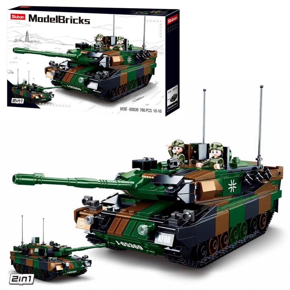 Конструктор танк Bambi M38-B0839, 766 деталей