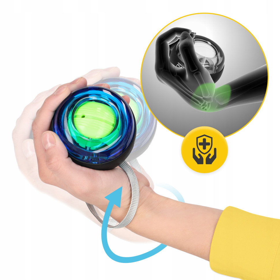 Тренажер для кисти и запястья гироскопический Power Ball 4FIZJO P-5905973402224