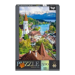 Пазл класичний "Thun castle, Switzerland" Danko Toys С500-14-11, 500 елементів