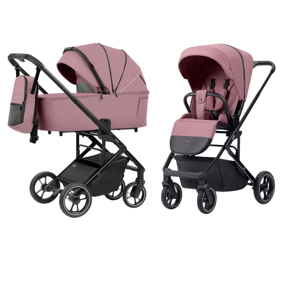 Коляска универсальная 2 в 1 Alfa Carrello CRL-6507 Rouge Pink 2024