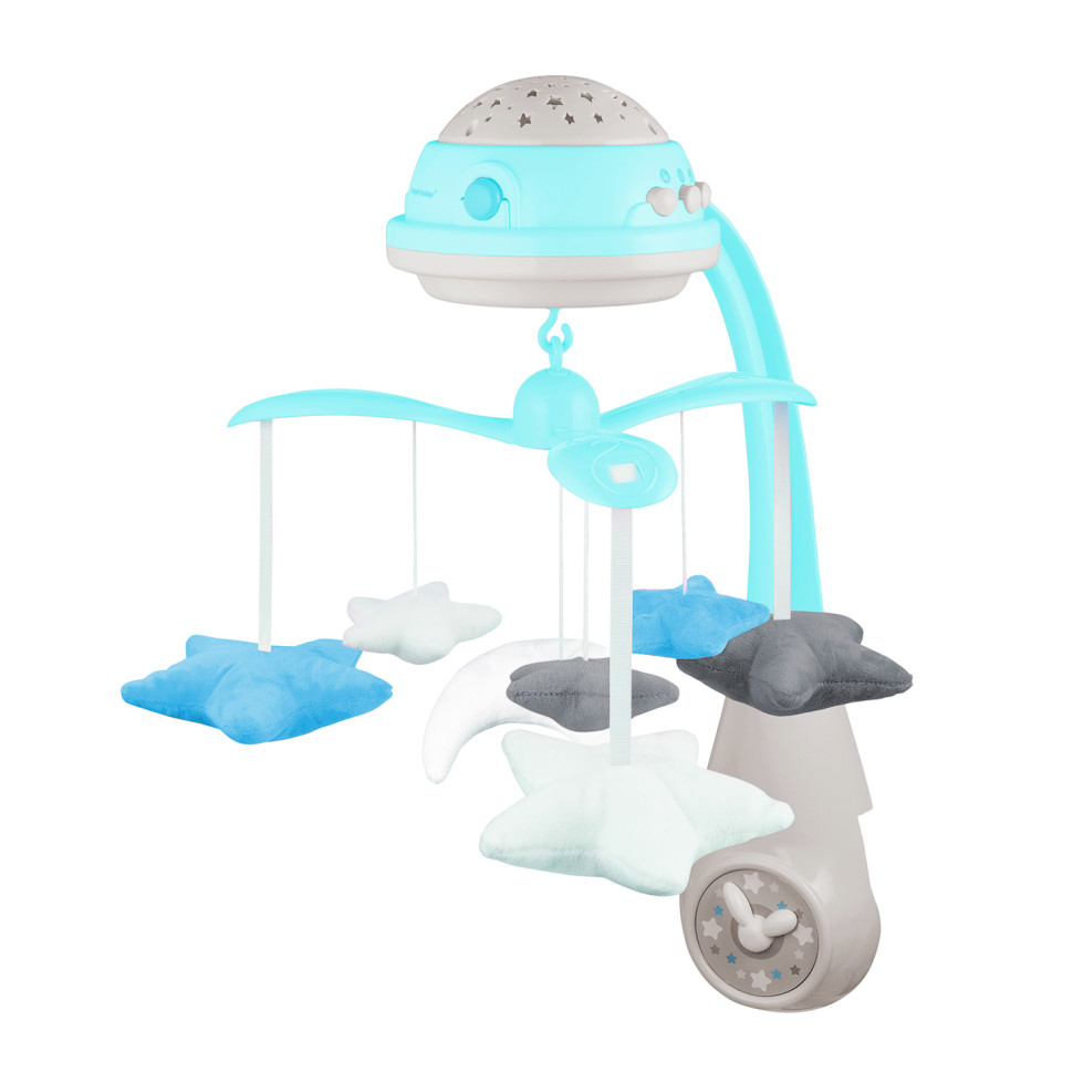 Дитяча Карусель музична Canpol babies 75/100_blu електрична з проектором
