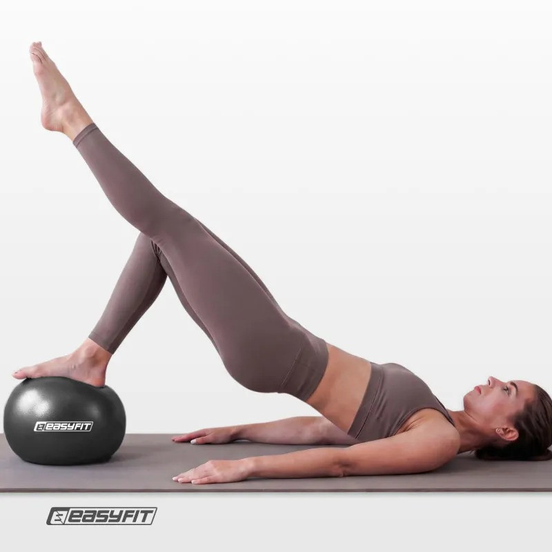 М'яч для пілатесу EasyFit EF-1221-BK 25 см, чорний, до 130 кг