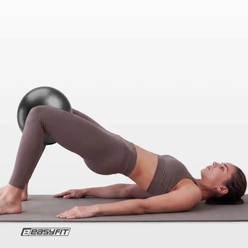 М'яч для пілатесу EasyFit EF-1221-BK 25 см, чорний, до 130 кг