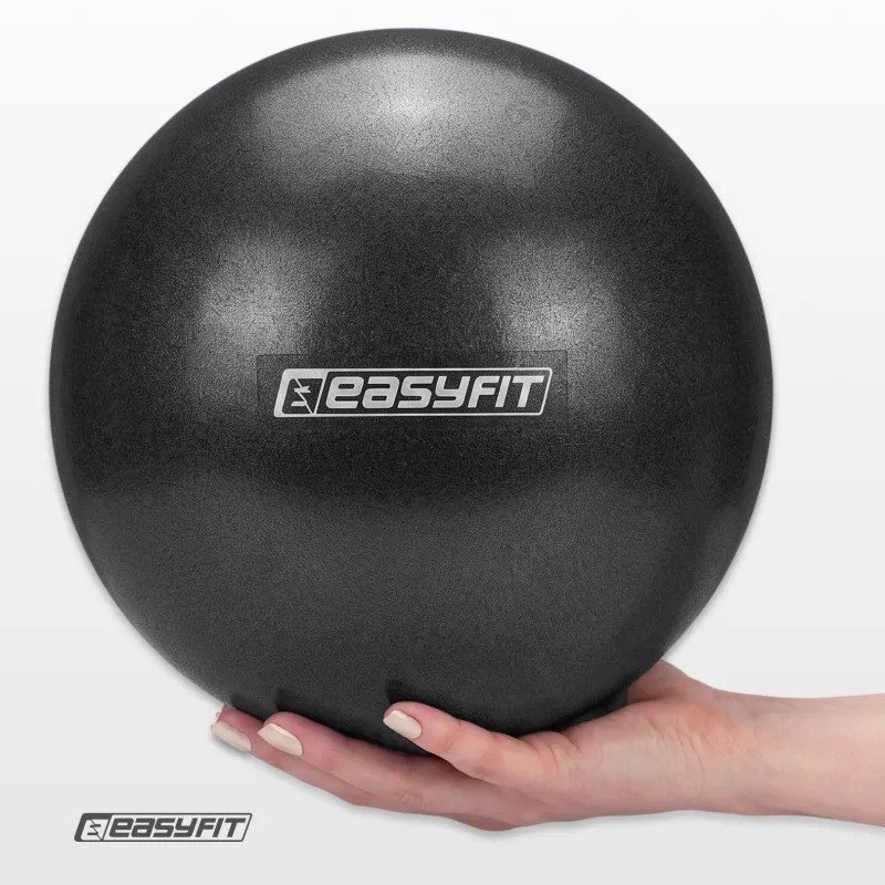 М'яч для пілатесу EasyFit EF-1221-BK 25 см, чорний, до 130 кг