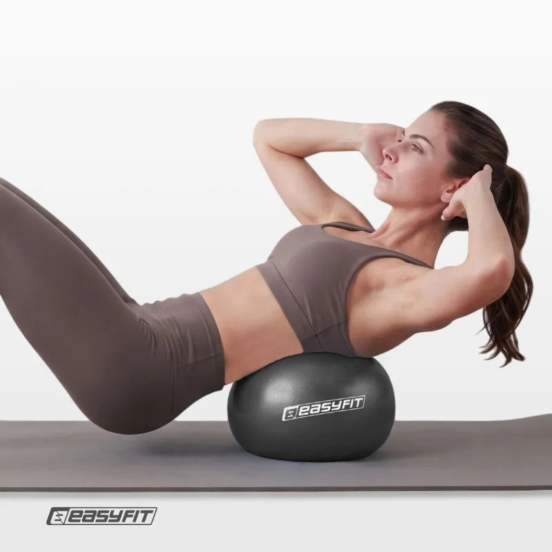 М'яч для пілатесу EasyFit EF-1221-BK 25 см, чорний, до 130 кг