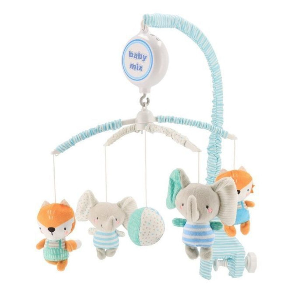 Мобиль механический Лис и слоник Baby Mix 49414