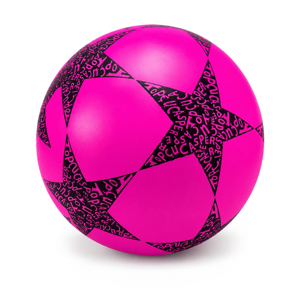 Дитячий гумовий м'яч Зірка Bambi RB20302(Pink) 60 грам, діаметр 18 см