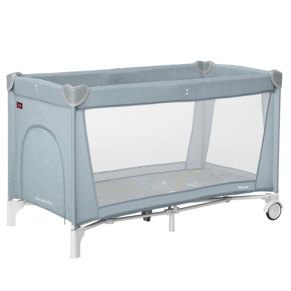 Дитяче ліжко-манеж Piccolo Carrello CRL-18101 Ash Grey