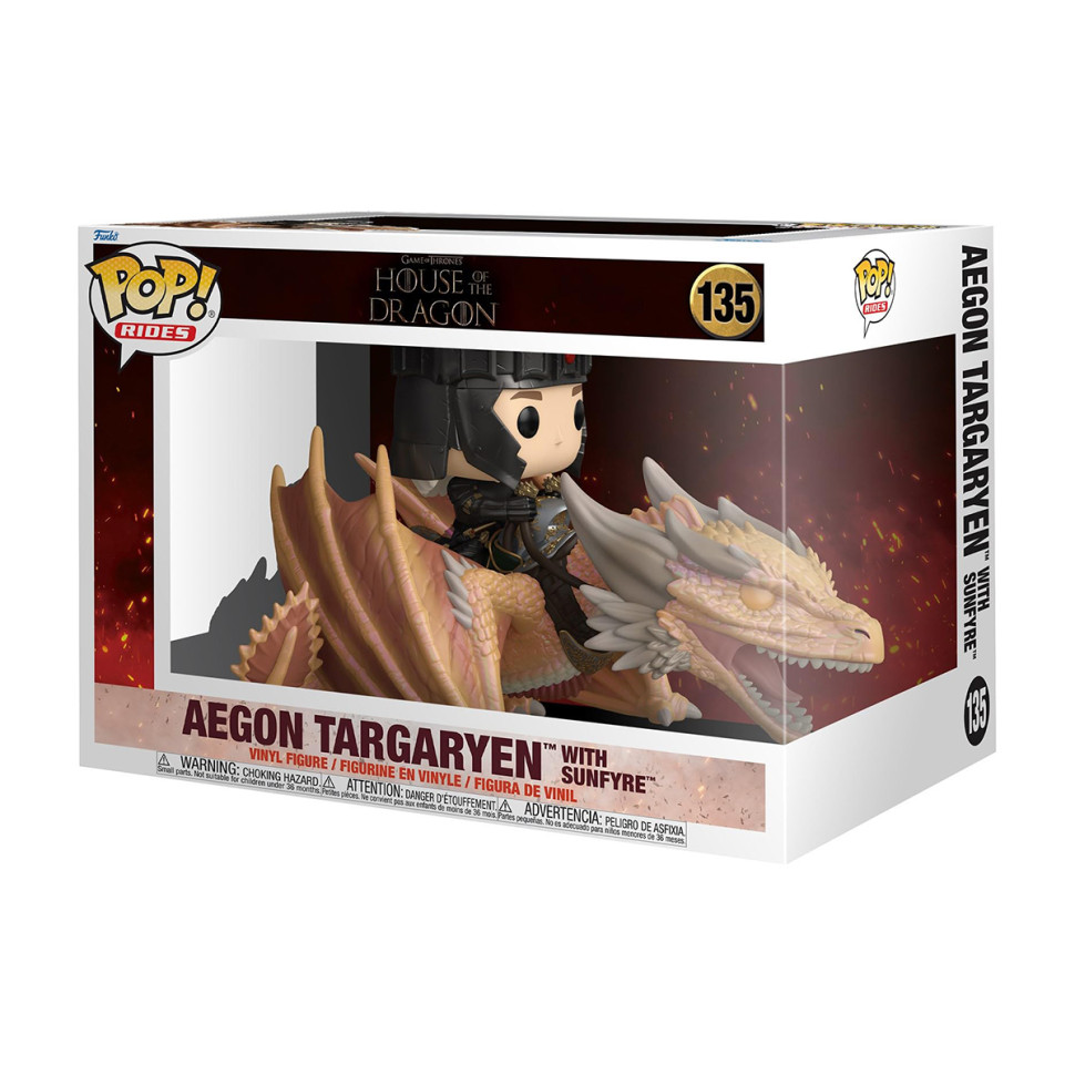 Ігрова фігурка Ейгон Таргарієн та Сонячний Вогонь FUNKO POP! Rides 83460 серії 