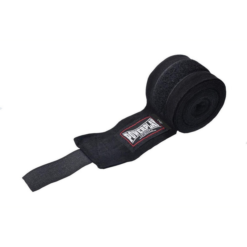 Бинты для бокса 3046 NYLON PowerPlay PP_3046_3m_Black, Черные (3м)