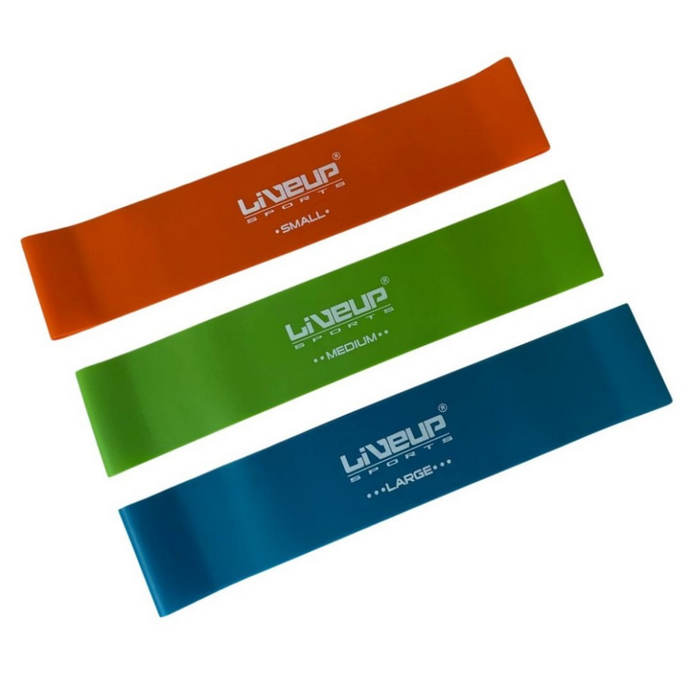 Набор фитнес эспандеров EXERCISE LOOP LiveUp LS3650C в наборе 3 шт