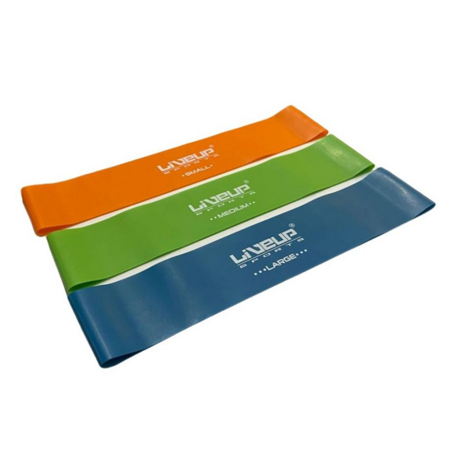 Набор фитнес эспандеров EXERCISE LOOP LiveUp LS3650C в наборе 3 шт